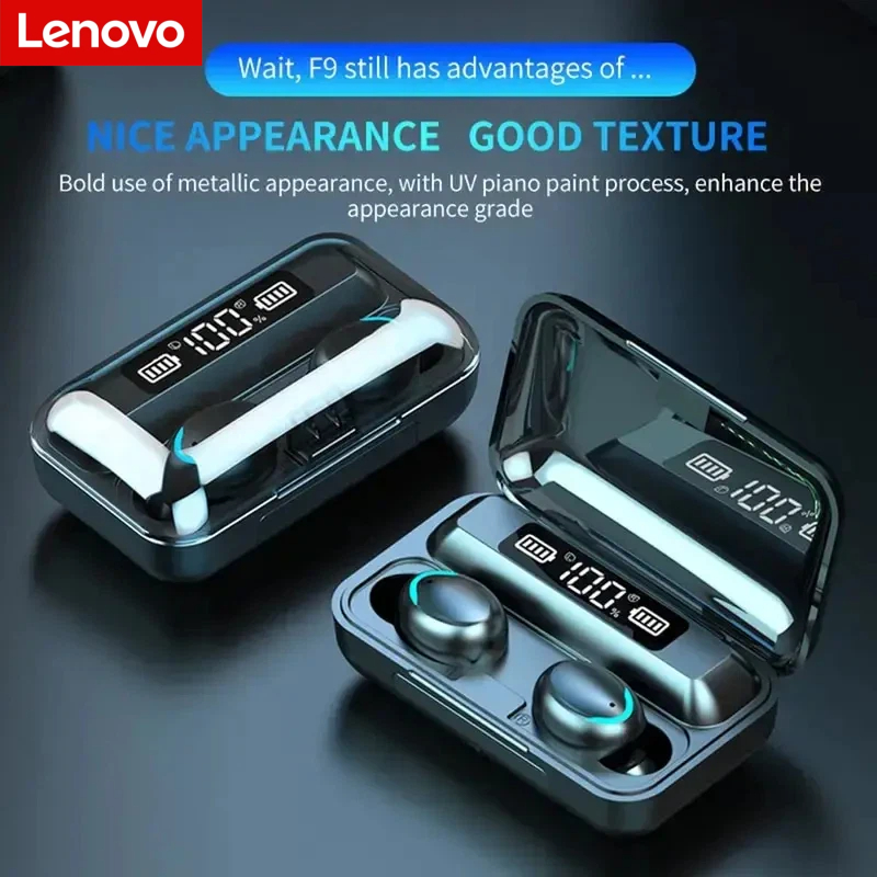 Lenovo F9 Bluetooth Wireless H - Earbuds Charging Case บทวิจารณ์และราคา