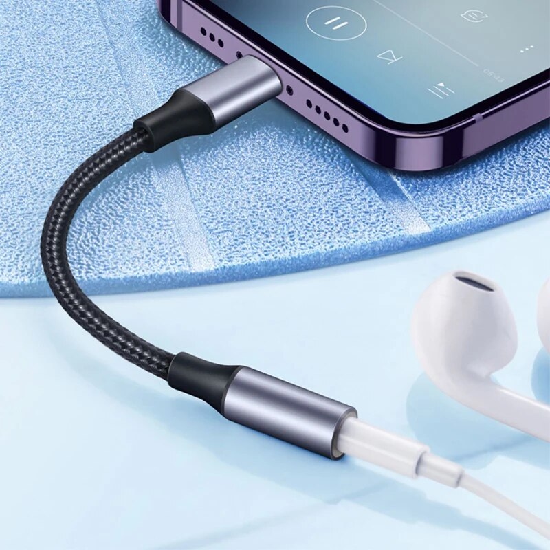 8 Pin to 3.5mm Jack AUX Cable  - Earphone Splitter Jack บทวิจารณ์และราคา