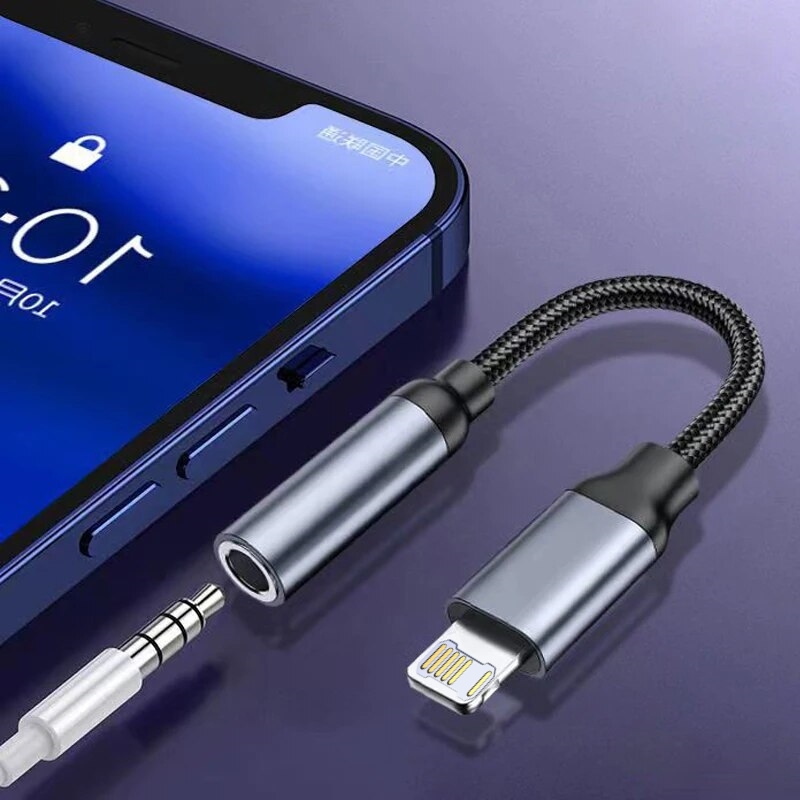 8 Pin to 3.5mm Jack AUX Cable  - Earphone Splitter Jack บทวิจารณ์และราคา