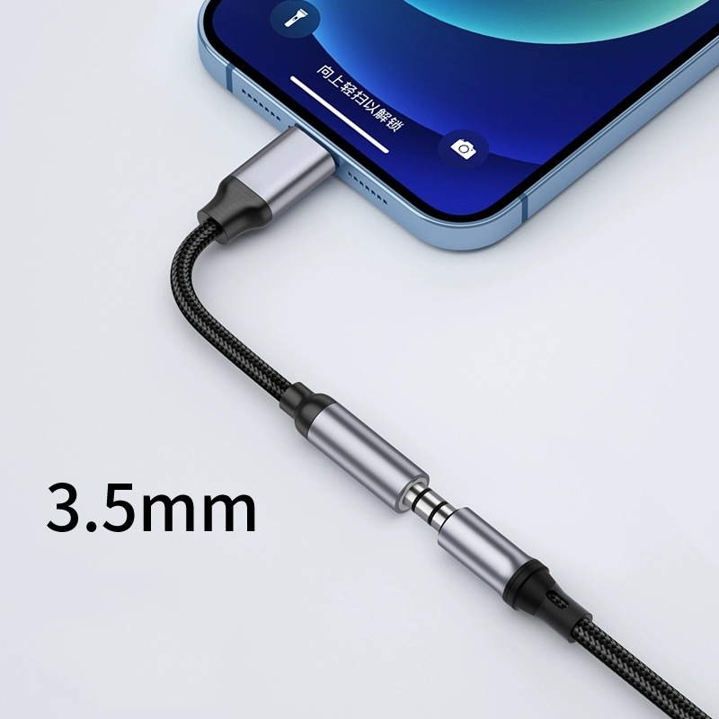 8 Pin to 3.5mm Jack AUX Cable  - Earphone Splitter Jack บทวิจารณ์และราคา