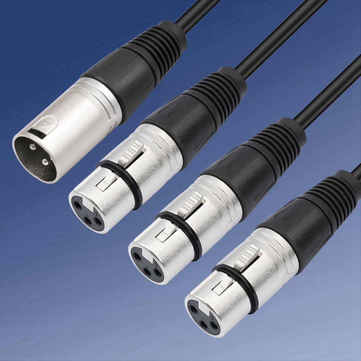 (PQWN) 3Pin XLR Male to 3 Fema - Audio Splitter Y บทวิจารณ์และราคา