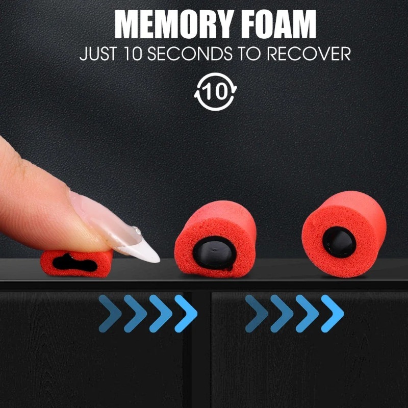 1-6Pair Soft Memory Foam Earbu - Earphone Foam Tip บทวิจารณ์และราคา