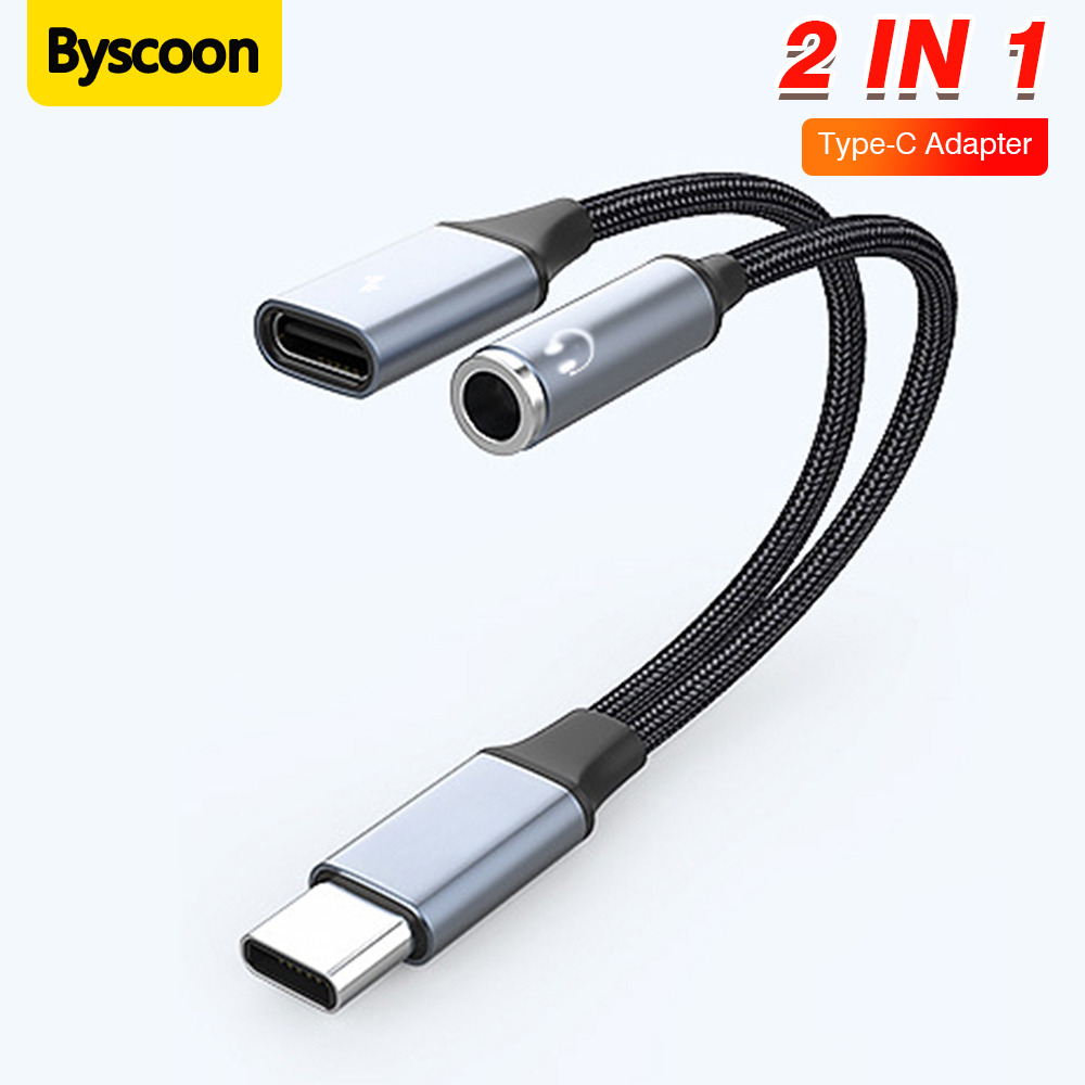 2 In 1 Type C to C 3.5mm Audio - Earphone Splitter Jack บทวิจารณ์และราคา