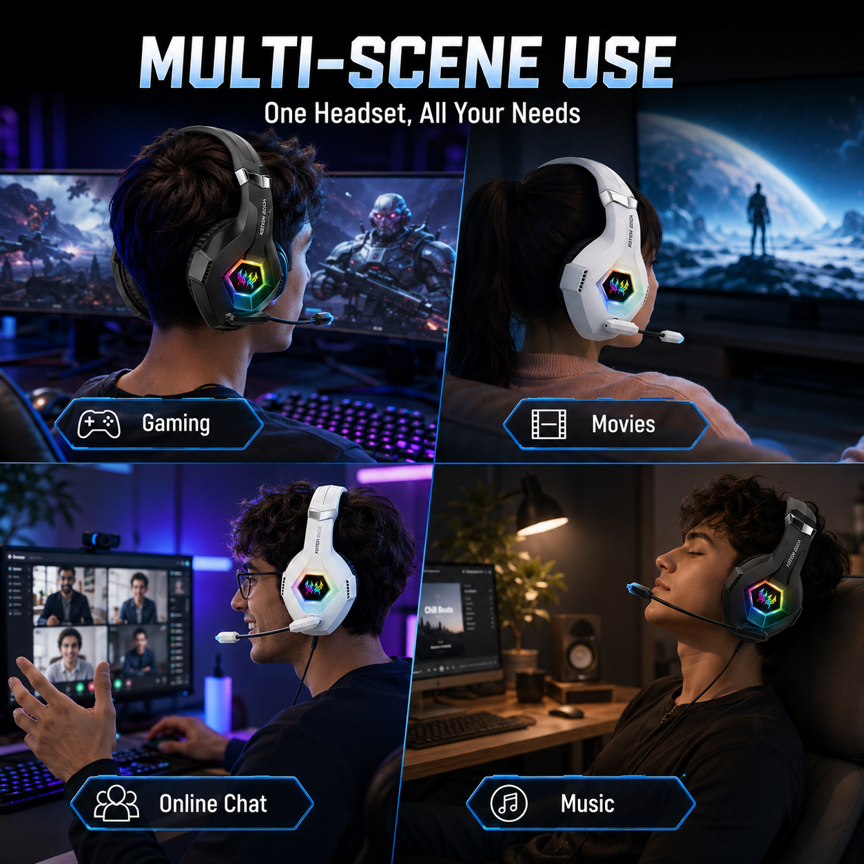 GS450 Wired Gaming Headset RGB - Gaming Headset Rgb บทวิจารณ์และราคา