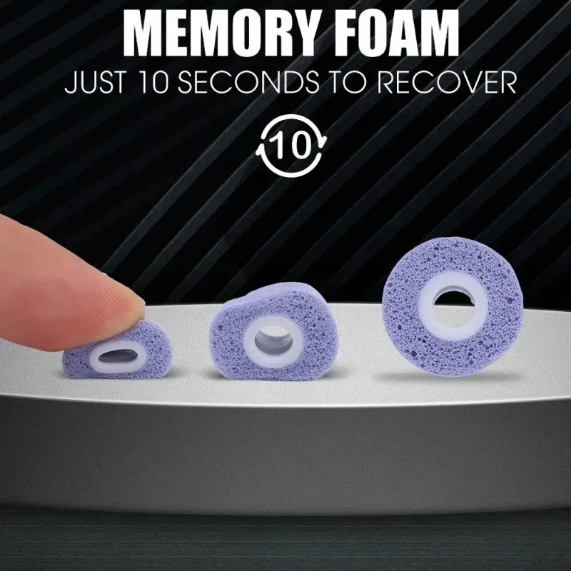 1-3Pairs Memory Foam Eartips f - Earphone Foam Tip บทวิจารณ์และราคา