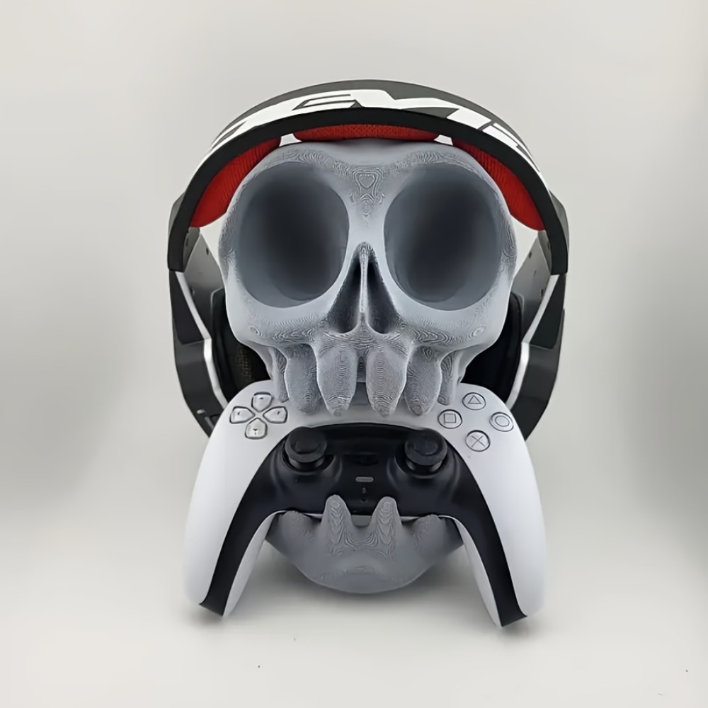 Skull Shaped Controller Stand  - Headphone Stand Desk บทวิจารณ์และราคา
