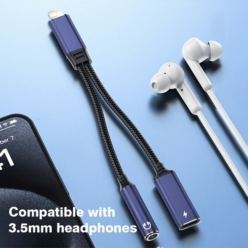 2-in-1 Charging & Audio Adapte - Earphone Splitter Jack บทวิจารณ์และราคา