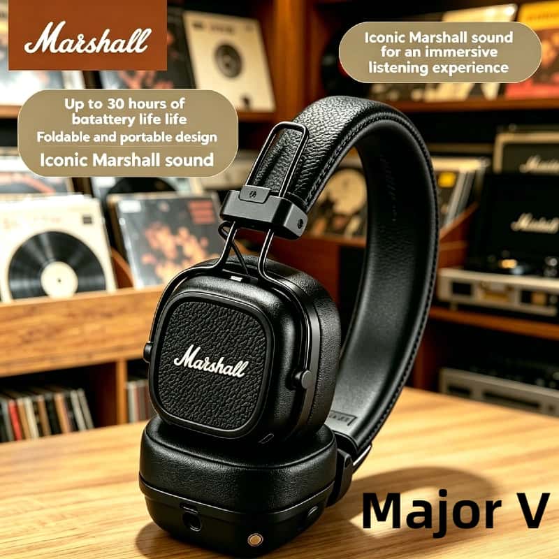 Marshall Major V Retro Rock De - Bluetooth Headset On Ear บทวิจารณ์และราคา