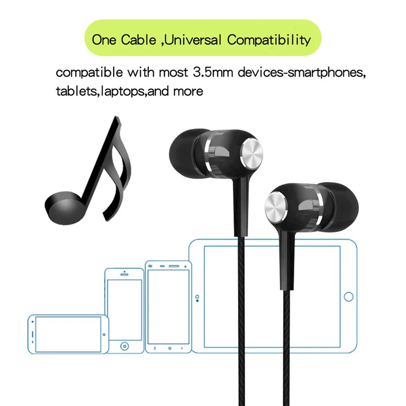 1/2/3/4Pcs 3.5mm Wired Earphon - Wired Earphone Mic บทวิจารณ์และราคา