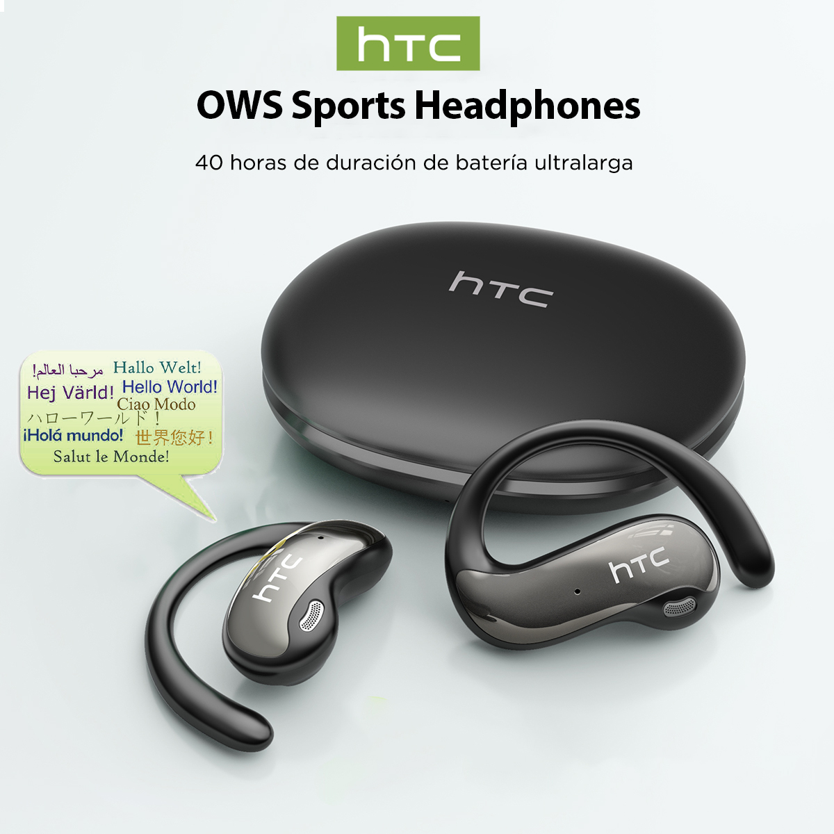 HTC NE19 Bluetooth Earphones A - Sports Earphone Hook บทวิจารณ์และราคา