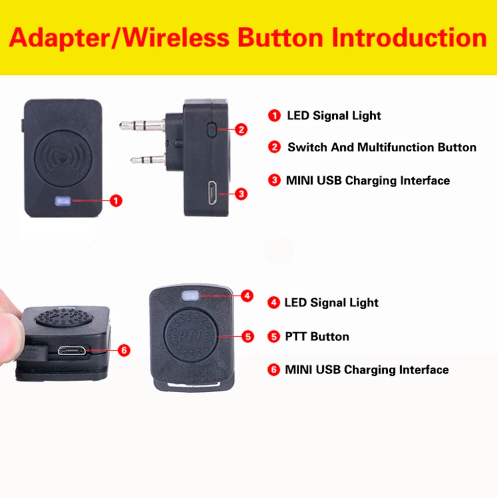 Walkie Talkie Wireless Headset - Bluetooth Headset On Ear บทวิจารณ์และราคา