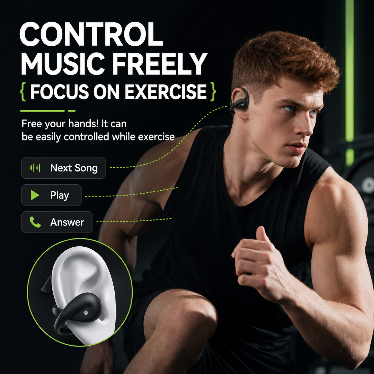 Acer OHR555 Unique Cross Arm O - Sports Earphone Hook บทวิจารณ์และราคา