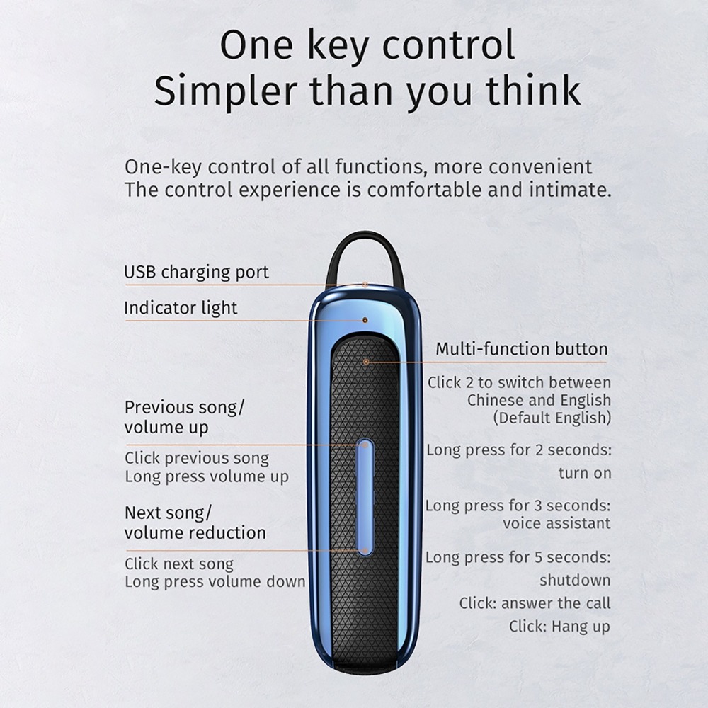 Ear Hook E1 Wireless Bluetooth - Sports Earphone Hook บทวิจารณ์และราคา