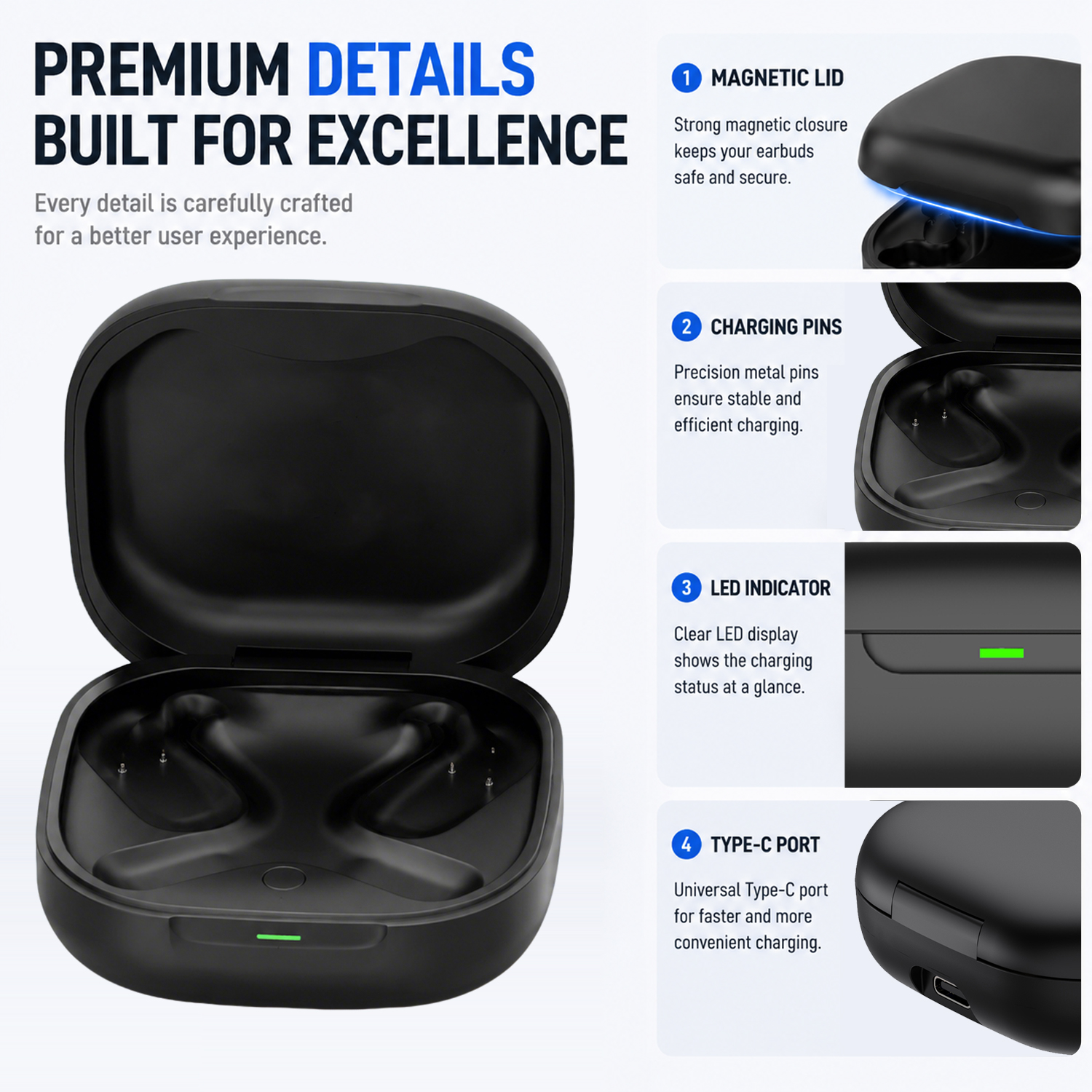 Replacement Charging Case For  - Earbuds Charging Case บทวิจารณ์และราคา