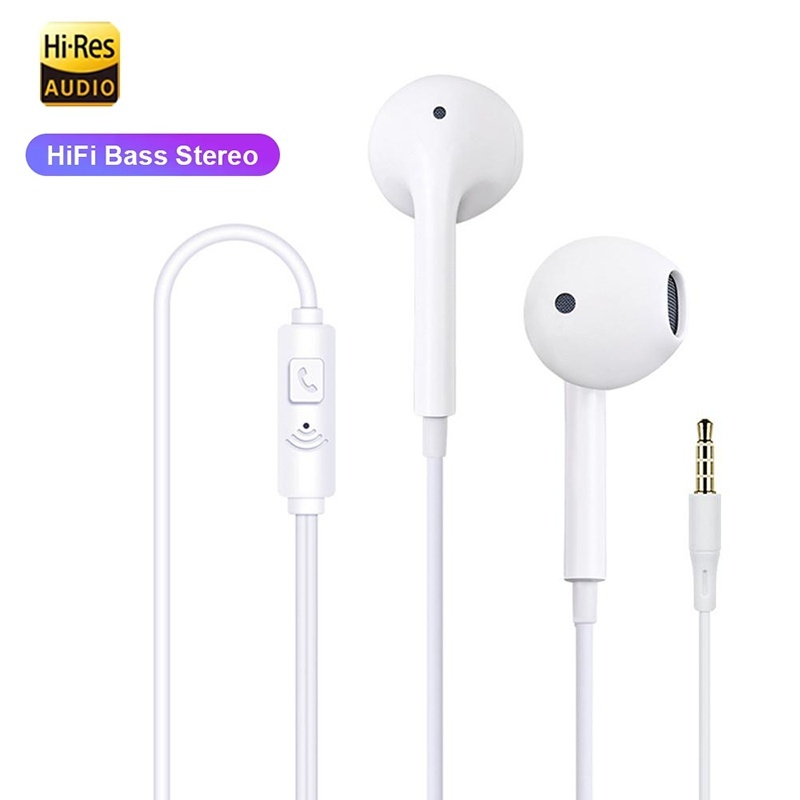 Universal Earphone 3.5mm Jack  - Wired Earphone Mic บทวิจารณ์และราคา