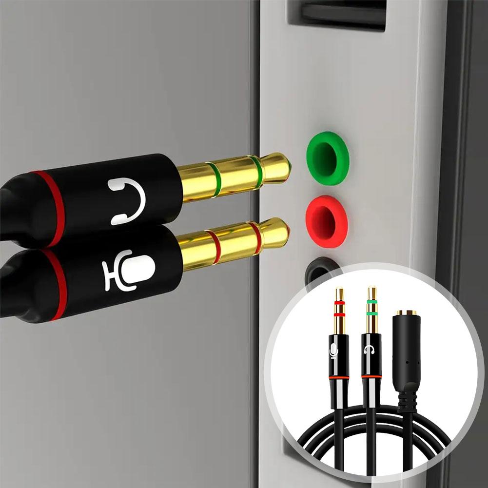 Headphone Microphone Audio Con - Audio Splitter Y บทวิจารณ์และราคา