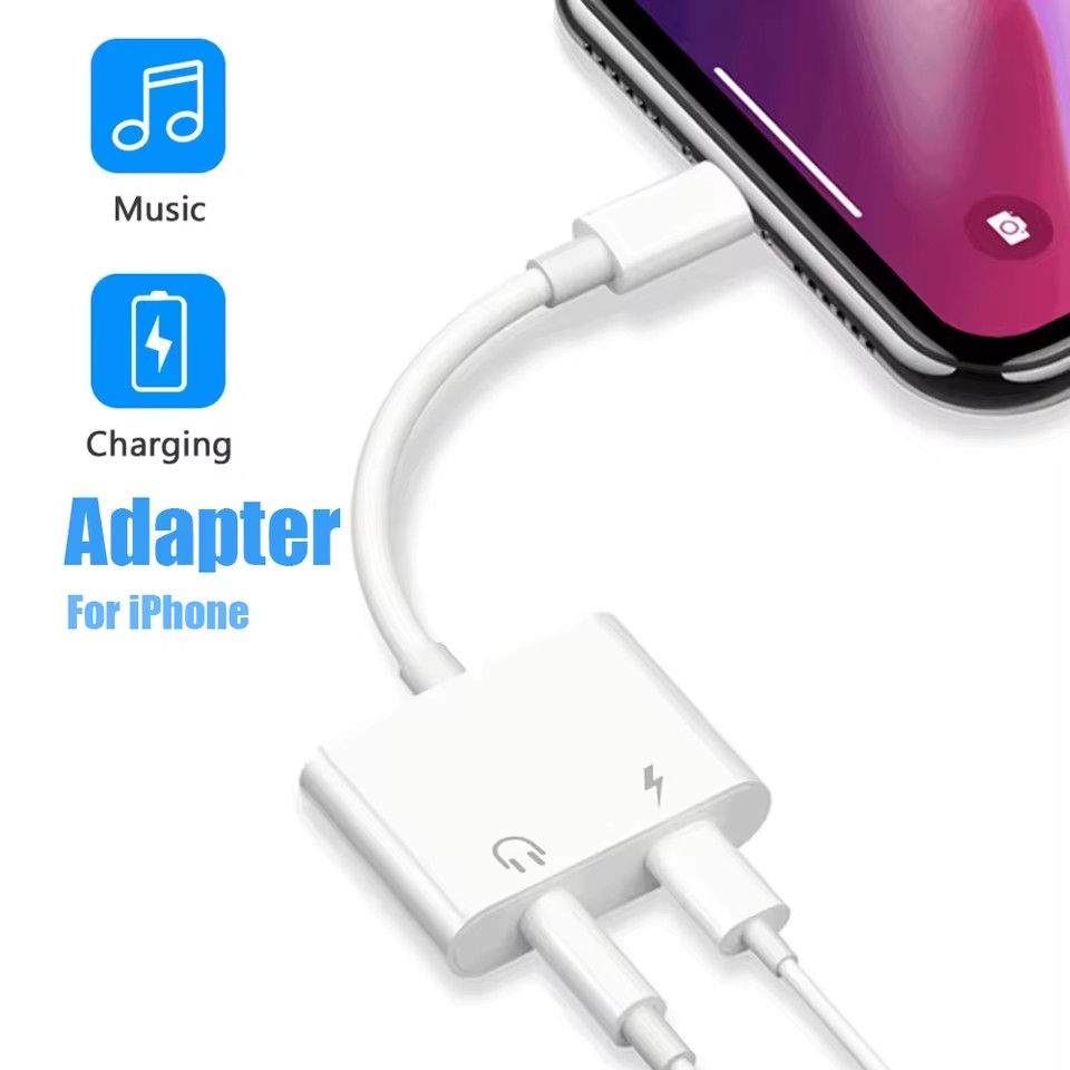 2 in 1 iOS to 3.5mm Jack Audio - Earphone Splitter Jack บทวิจารณ์และราคา